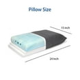 thumbnail image 6 of Newentor Set of 1 Adjustable Memory Foam Pillow, Ergonomic Four Height Settings (3.5"/4.2"/4.6"/5.5") Standard Pillow, Bed Pillow for Side and Back Sleepers, White, 6 of 10