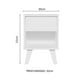 thumbnail image 4 of Mesa De Noche Blanca Con 1 Cajón Madesa, 4 of 8