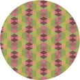thumbnail image 1 of Ahgly Company Indoor Round Patterned IndianRed Area Rugs, 7' Round, 1 of 6