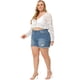 thumbnail image 3 of Encogimiento de hombros de talgrande pamujer Bolero Crop Summer Lace Sheer Loose Cardigans blanco 1X, 3 of 5