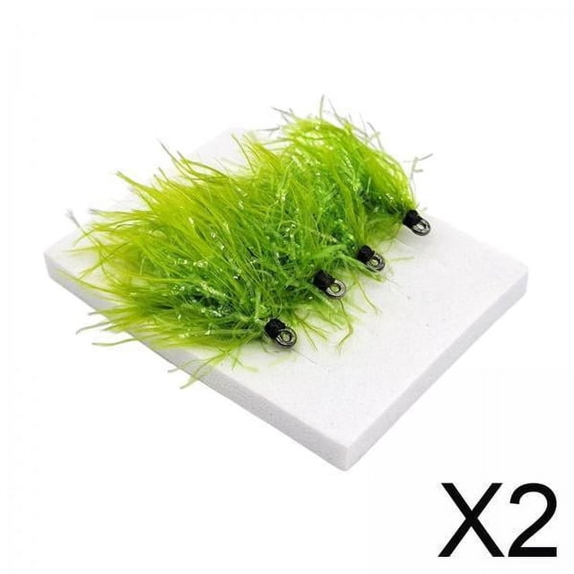 2x4x Señuelos De Pesca Con Mosca Día Pescadores Realistas Moscas De Pesca Con Mosca Al Aire Libre 2,75 Cm X 1,1 Cm