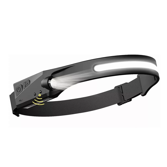 Lámpara Frontal Cabeza Con Sensor Recargable Led Impermeable