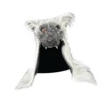 thumbnail image 2 of Máscara de lobo, accesorio novedoso para cubrir los hombros y la cabeza, máscara de animal para adultos, ideal para festivales. Gris, 2 of 9