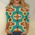 thumbnail image 2 of Women Blouse 3/4 Sleeve Petite, Shirts for Women Trendy Summer 2026 Hide Belly Tunic 2026 Summer Dressy Summer Tops for Women 2026 Spring Tops For Women, 2 of 5