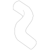 Genuine OE Mitsubishi Upper Hose - MN156402