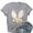 Gray 2, variant on Graphic Tees Women, Easter Tops, Cotton Shirts for Women, Bunny Floral Easter Print Round Neck Short Sleeve Top, Easter Shirt, Pink 2 3XL