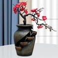 thumbnail image 4 of Fuente de agua para interiores, diseño de jarrón de Fengshui con agua corriente para decoración de escritorio para habitación del hogar Zulema Fuente de mesa, 4 of 8