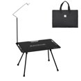 thumbnail image 1 of Graflsoa Table de Camping Pliable Compacte en Alliage d'Aluminium - Table de Pique-Nique Extérieure Portable avec Poignée, Légère et Durable, Options Noir/vert, Installation Facile pour la Randonnée et le Voyage, 1 of 6