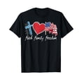 thumbnail image 2 of 100% Cotton Patriotic Retro Faith Family Freedom USA Flag 4th of July T-Shirt, 2 of 5