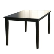 Contemporary Large Dining Table, Black