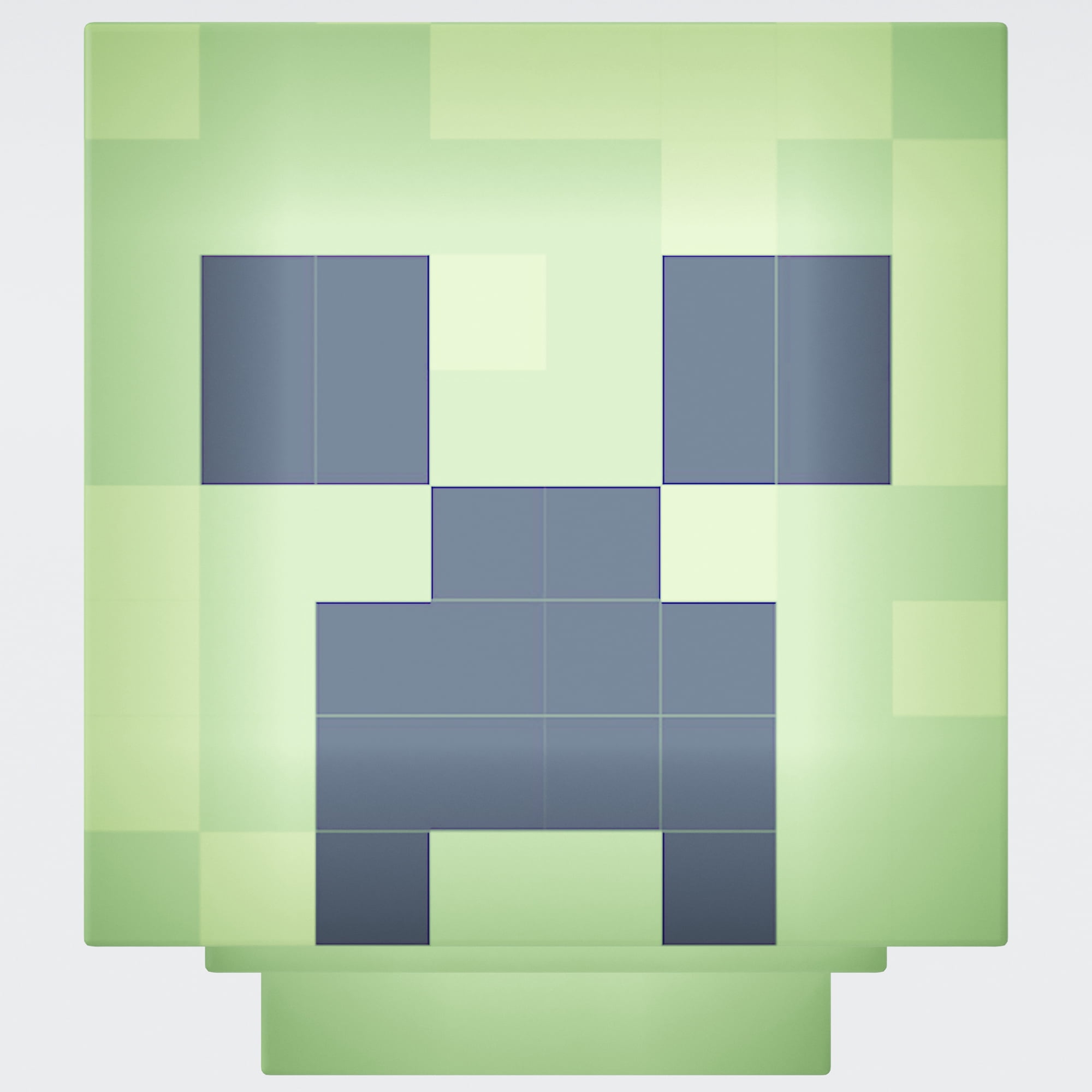 Minecraft: LED Night Lamp - Creeper - 4" Green Pixel Cube Night Light, Illuminates Up To 10hrs, USB Charging, Game Themed Design Decor, Licensed