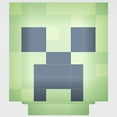 thumbnail image 6 of Minecraft: LED Night Lamp - Creeper - 4" Green Pixel Cube Night Light, Illuminates Up To 10hrs, USB Charging, Game Themed Design Decor, Licensed, 6 of 10