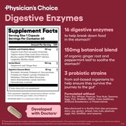 Physicians Choice Digestive Enzymes - for Digestive Health & Gut Health, Bloating & Meal Time Discomfort for Men and Women, 60ct