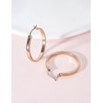 thumbnail image 3 of Titanium Hoop Earrings for Women,Lightweight Minimalist Circle Earrings, Classic Round Hoop Jewelry for Women Daily Wear Fashion Gift, 3 of 9