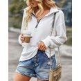 thumbnail image 4 of REDHOTYPE Winter Sweatshirt Jacket Zip Stitching Casual Women, 4 of 6