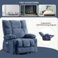 thumbnail image 5 of JONPONY Power Lift Recliner Chair Recliners for Elderly with Heat and Massage Recliner Chair for Living Room with Infinite Position and Side Pocket,USB Charge Port,Blue, 5 of 13