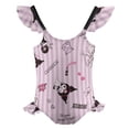thumbnail image 5 of Kuromi And My Melody Girls One Piece Swimsuits Hawaiian Summer Swimwear Beach Bathing Suit Outfits, 5 of 7