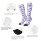 thumbnail image 3 of Fotbe Winter With Snowflakes Calcetas Divertidas Estampadas para Hombre y Mujer, Calcetas de Algodón hasta la Rodilla para Caminar, Correr, Enfermería y Embarazo, 3 of 6
