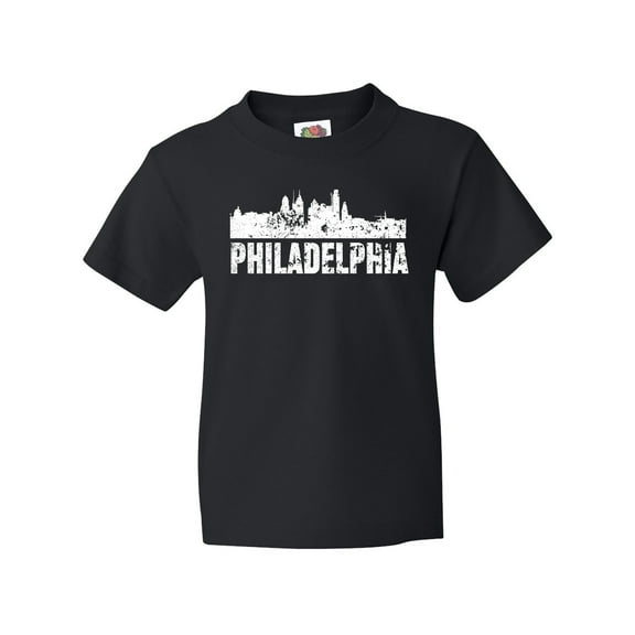 Inktastic Philadelphia Skyline Grunge Youth T-Shirt