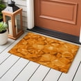 thumbnail image 4 of Bathroom Rugs 2x3 Ft, Orange Geometric Non Slip Area Rugs for Kitchen Bedroom Entryway, Modern Luxury Aesthetic Abstract Motifs Washable Carpet Runner Rug Floor Mats for Bedroom Home Decor, 4 of 8
