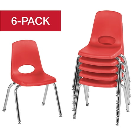 UPC 763960508350 product image for ECR4Kids Set of 6 14in Stack Chair Chrome Legs Swivel Glide, Multiple Colors | upcitemdb.com