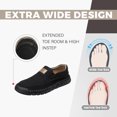 thumbnail image 3 of Mens Non-slip Loafers Outdoor Lightweight Walking Shoes Fashion Classic Business Shoes Soft Casual Shoes Black 10.5 US, 3 of 7