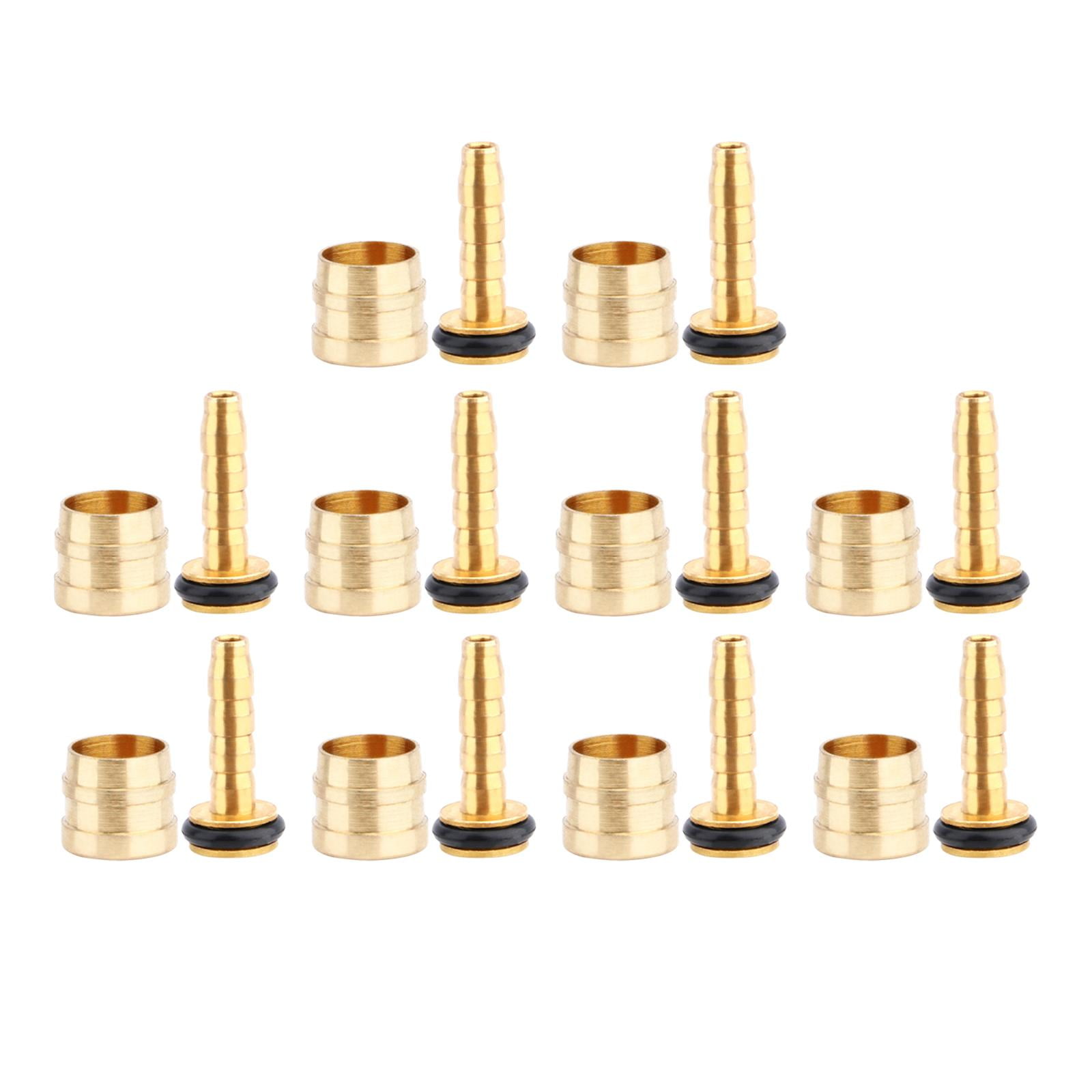 10 Sets Insert Olive Et Manchon BH90/BH59 - Pour Tuyau De Frein Hydraulique Vélo - Compatible Shimano, Tektro