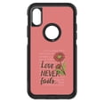 thumbnail image 1 of DistinctInk Custom SKIN / DECAL compatible with OtterBox Commuter for iPhone X / XS (5.8" Screen) - 1 Corinthians 13 - Love Never Fails - Flower, 1 of 5