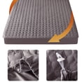 thumbnail image 4 of Inteprter Funda de sábana Comfort And Style para una sensación suave y acogedora Protector de colchón Funda de colchón Sábana ajustable Juegos de cama gris oscuro 90cmx200cm, 4 of 6