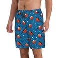 thumbnail image 2 of Rocae Bullfinches for Men's Beach Shorts Casual Elastic Waist Drawstring Summer Beach Shorts,S-3XL-3X-Large, 2 of 6