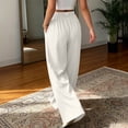 thumbnail image 6 of Aimik Women's High Waist Pleated Wide Leg Dress Pants Solid Color Straight Leg Trousers with Belt Work Business Long Pant, 6 of 6