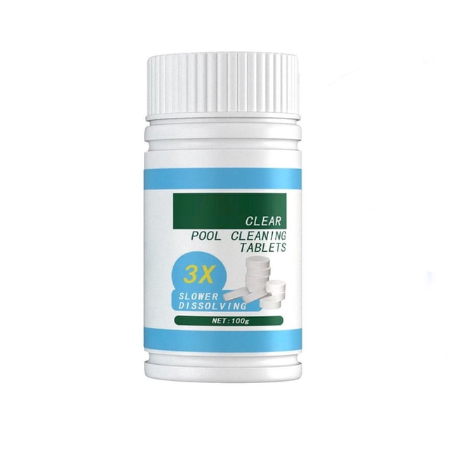Sales Today Clearance! 100PC GIFTSCA Pool & Spa Chlorine Tablets Effectively Pool Clear Chlorine Tablets Long Lasting for Pool