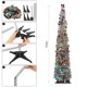 thumbnail image 5 of Árbol de Navidad plateado plegable de 1,5 m Adepaton SNSDFLD1233, 5 of 9