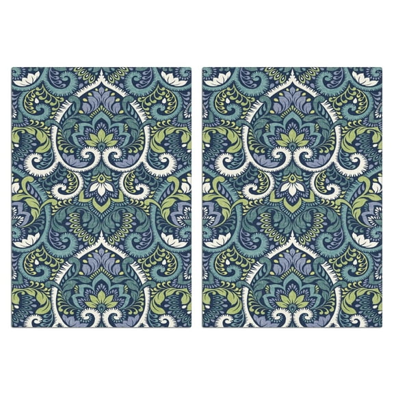 Boho Floral Kitchen Towels Set Of 2, Absorbent and Soft Dish Towels for Farmhouse Decor, Country Kitchen.