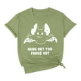 thumbnail image 3 of T-shirt à Manches Courtes Imprimé Chauve-Souris Mignon Halloween pour Femmes, 3 of 3