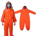 thumbnail image 2 of Traje de apicultor, naranja, de una pieza, transpirable, suministros para apicultores, multifuncional, 2 of 12