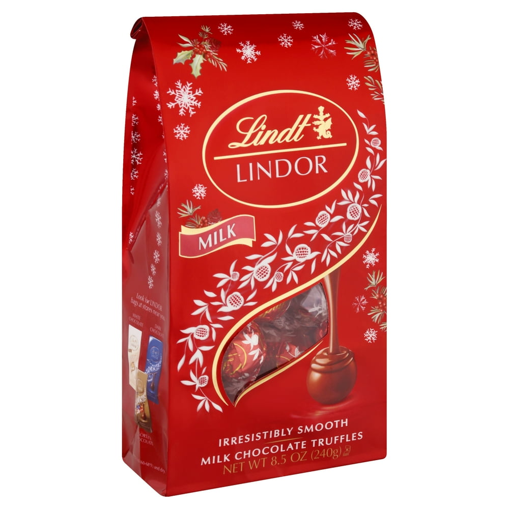 Lindt Lindor Holiday Milk Chocolate Truffles, 8.5 oz