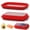 Red, variant on Mage Crab 2 Pack Silicone Food Fresh-Keeping Storage Containers with Lid, Dual-Shape Design, BPA-Free, Leakproof Lock Clips, Versatile Fridge Storage Containers, Space Saving & Expandable