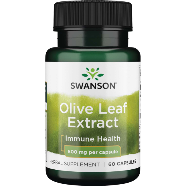 Swanson Olive Leaf Extract 500 mg 60 Capsules.