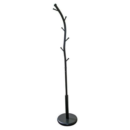 ORE International 71" Metal Coat Rack, Black