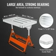 thumbnail image 6 of Heavy-Duty 30x20 Inch Welding Table with Wheels, 400lb Load, Adjustable Height, 3 Slots & Foldable Design – Welder Work Bench, 6 of 11