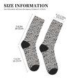 thumbnail image 3 of Xecao Wild Animal Leopard Print Print Crew Socks for Men and Women, Men's Soft Moisture-wicking Sock, 3 of 7