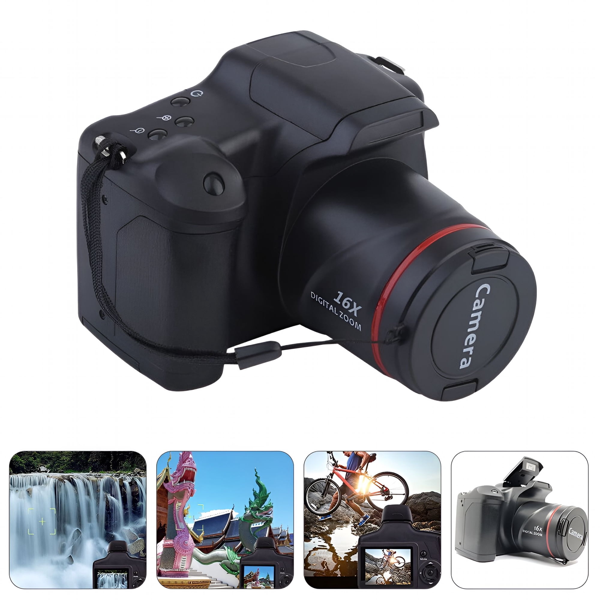 GJX Digital Camera for Photography,16Mp Fhd Video Camera with Wifi,3 Inch Screen,16X Digital Zoom,Vlogging Camera for Youtube Point and Shoot Digital Camera