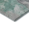 thumbnail image 3 of Addison Rugs Mayfield Premium Machine Washable Transitional Modern Teal Rectangle Rug, 10' X 14' Machine Washable Transitional Modern Teal Oversized Sherpa Throw Blanket, 3 of 7