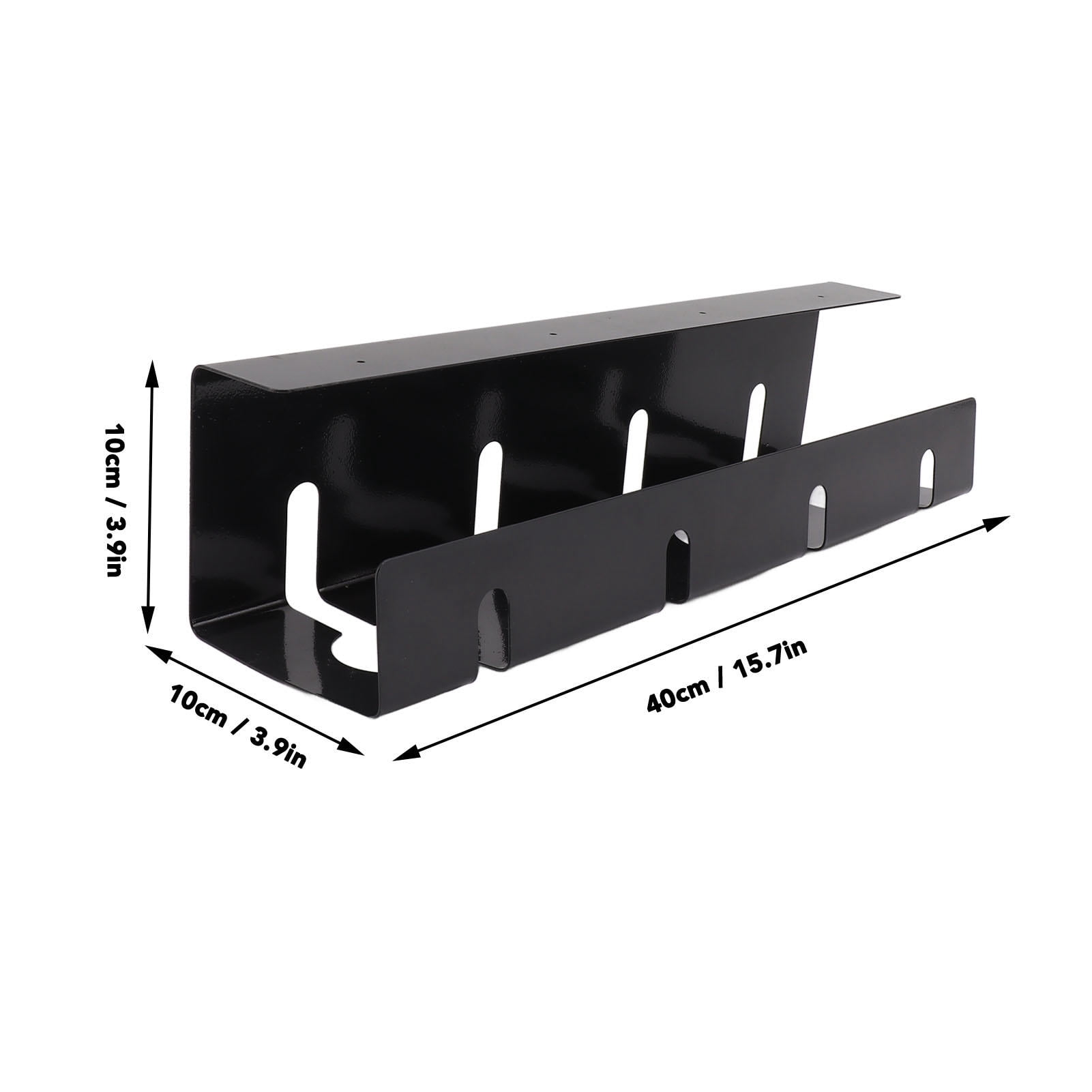 Yajisi Under Desk Cable Management Tray, 15.7in Steel Cord Organizer for Office & Home, 19.3 x 4.7 x 4.3 in