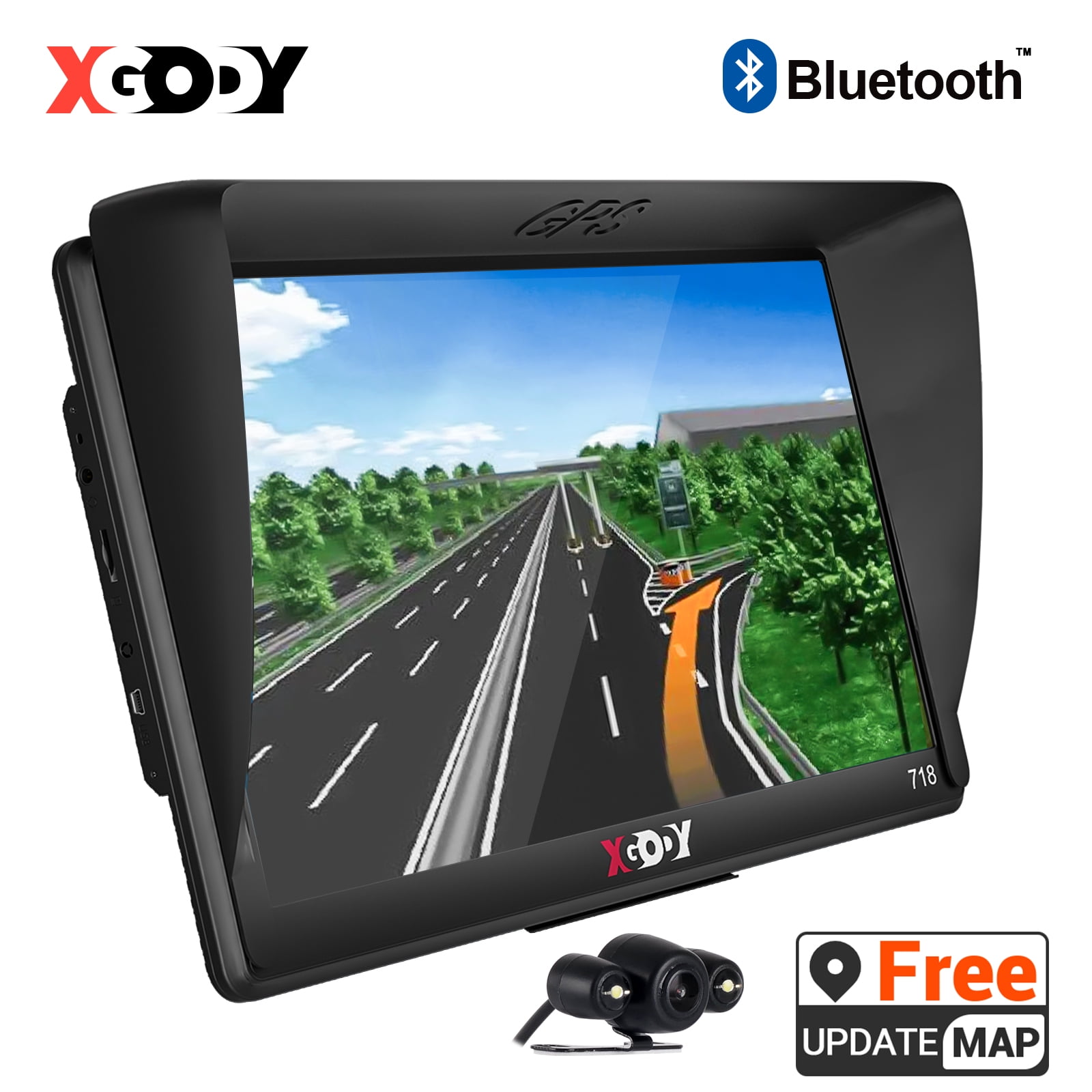 XGODY GPS Navigation for Car GPS 7" Bluetooth GPS for Car Navigator