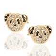 thumbnail image 1 of Aretes de panda Yashi tendencia 2022 nuevos chapados en oro de 18 k modelo 4610, 1 of 4