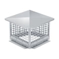 thumbnail image 1 of Capuchon de Cheminée 8 Po x 8 Po - Couvercle en Maille d'Acier Inoxydable 304, Installation Facile au Bas, Résistant aux Intempéries et Pare-Étincelles pour Carrelage de Conduit d'Argile Extérieur (Convient aux Tuiles 6 Po-8 Po Ajustables), Argent, 1 of 6
