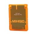 thumbnail image 2 of Adaptador de tarjeta de almacenamiento transparente Plug and Play, lector de tarjetas de memoria para consola de juegos profesional PS2, color naranja, 2 of 14
