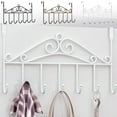 thumbnail image 6 of Todaioua Over the Door Hooks, Over the Door Hanger for Hanging, Over Door Towel Rack Coat Rack Hanger Hooks for Clothing, Overdoor Organizer Rack with 7 Hooks for Bathroom Bedroom Hat Purse Robe, 6 of 6